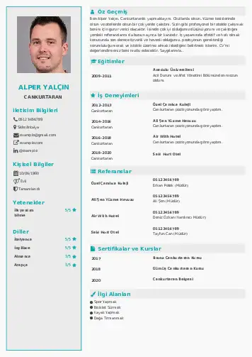 Cankurtaran CV Örnekleri cv indir